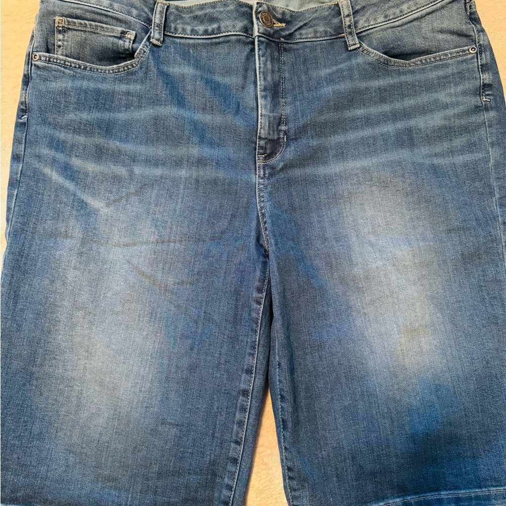 St. John's Bay Dark and Light Blue Denim Jeans